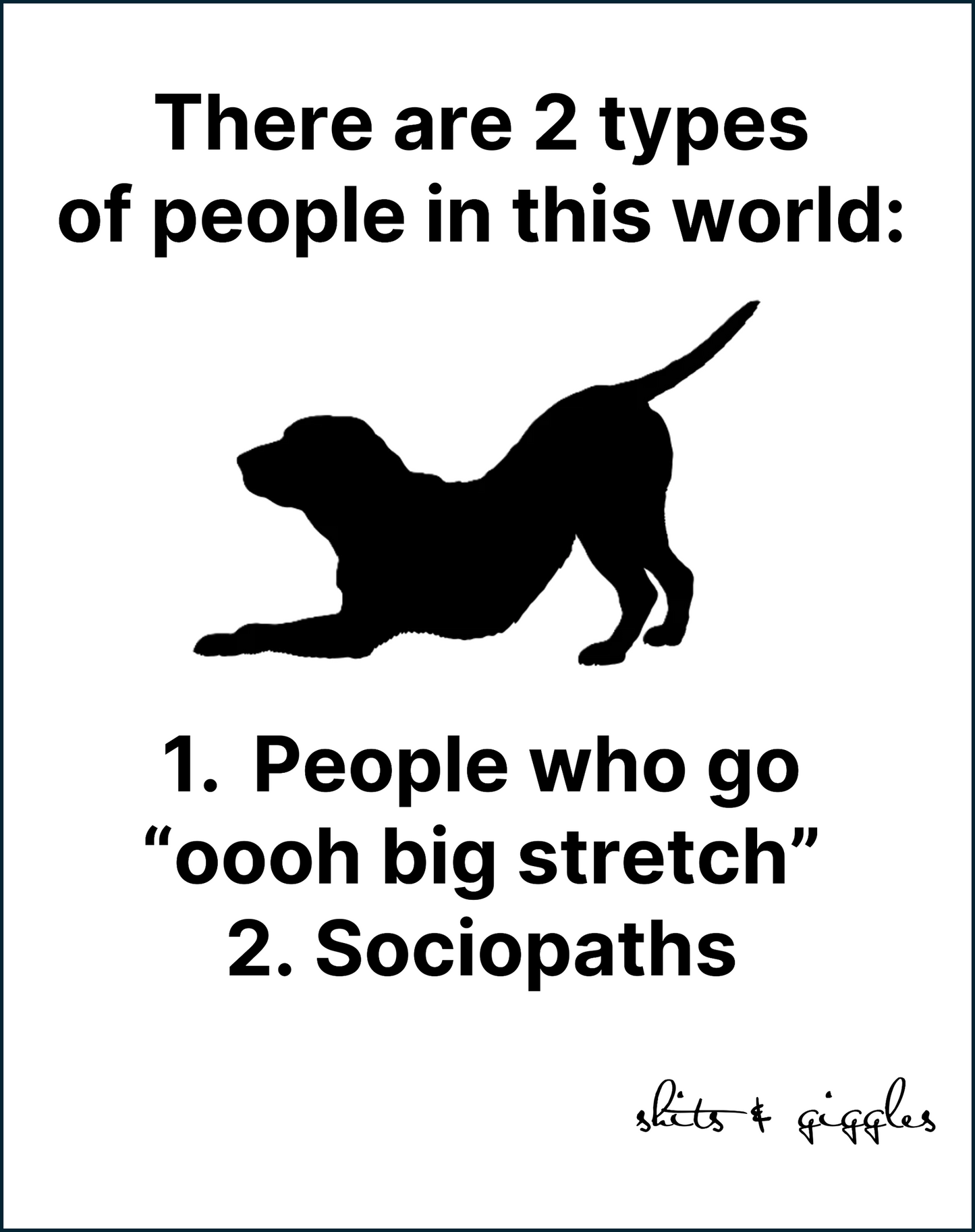 Two types of people...